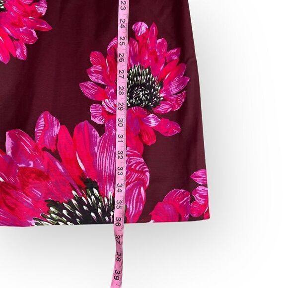 Trina Turk Maroon Pink Floral Dress - Picture 11 of 12